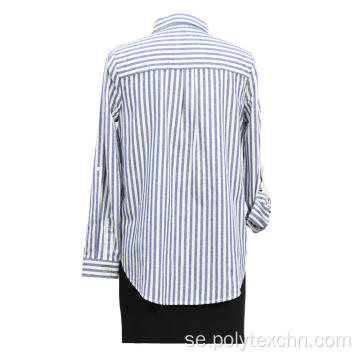 Damvävda bomulls YD Stripe Oxford-skjorta